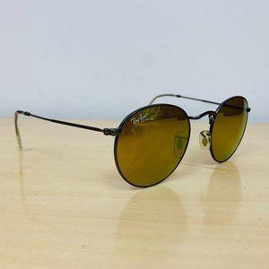 Ray-Ban Yellow Round Metal Sunglasses